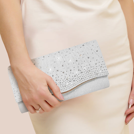 Pochette de soirée pour femme, nouvelle collection, strass, diamants, robe, sac à vêtements, mode, fête, banquet