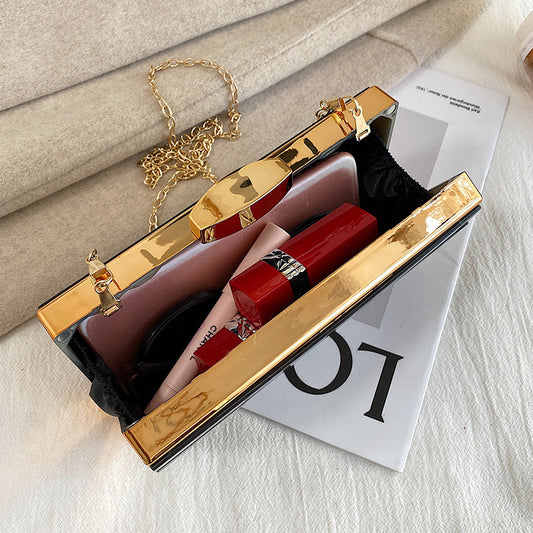 Sac de soirée en acrylique haut de gamme pour femme