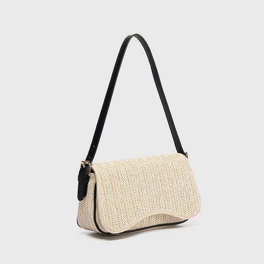 Sac à bandoulière en paille pour femme, nouveauté d'été