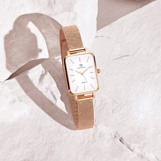 Montre à quartz étanche pour femme, élégante et tendance