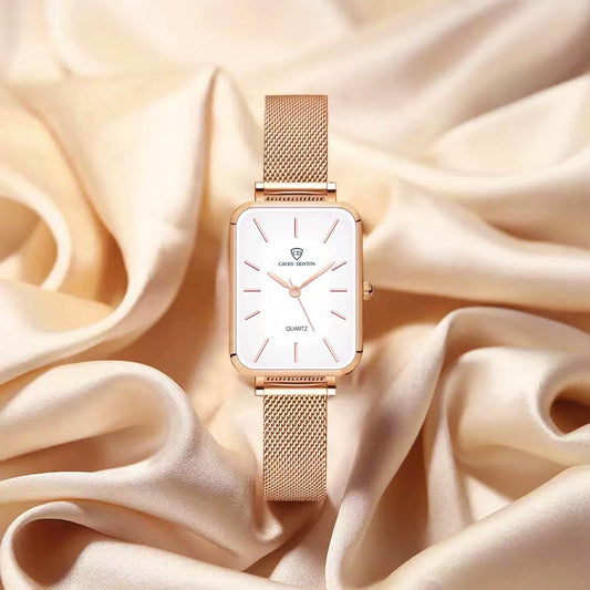 Montre à quartz étanche pour femme, élégante et tendance