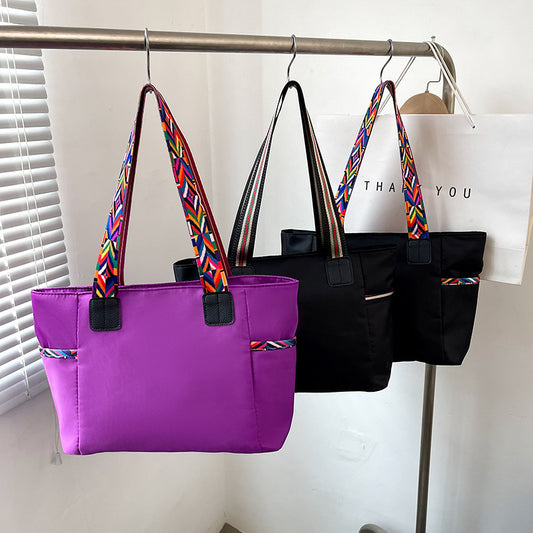 Sac à bandoulière en tissu Oxford pour femme, portable et tendance