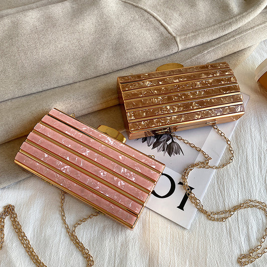 Sac de soirée en acrylique haut de gamme pour femme