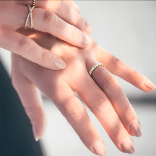 Bague tendance, simple et de haute qualité, résistante à la lumière, pour femme
