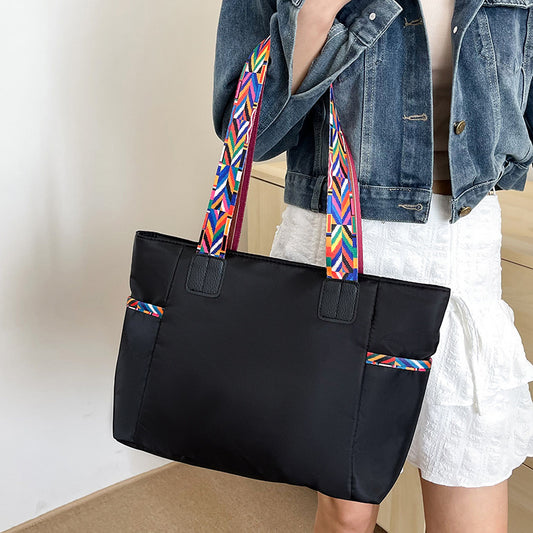 Sac à bandoulière en tissu Oxford pour femme, portable et tendance