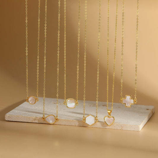 Collier pendentif incrusté chaîne de clavicule en forme de cœur vintage